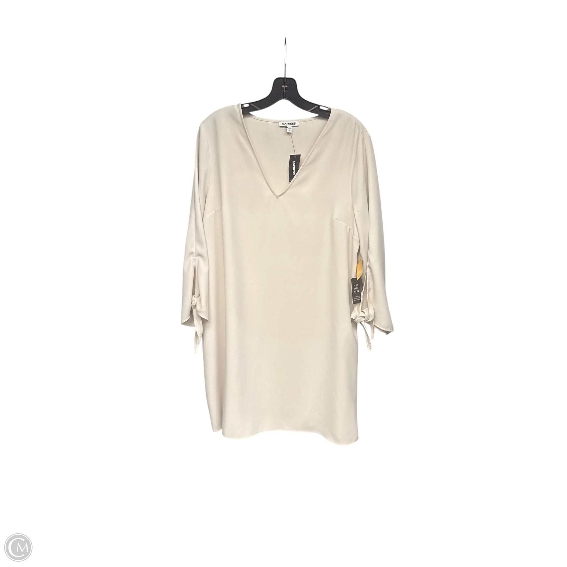 Dress Party Midi By Express In Beige, Size: L – Clothes Mentor Minnetonka, MN #101