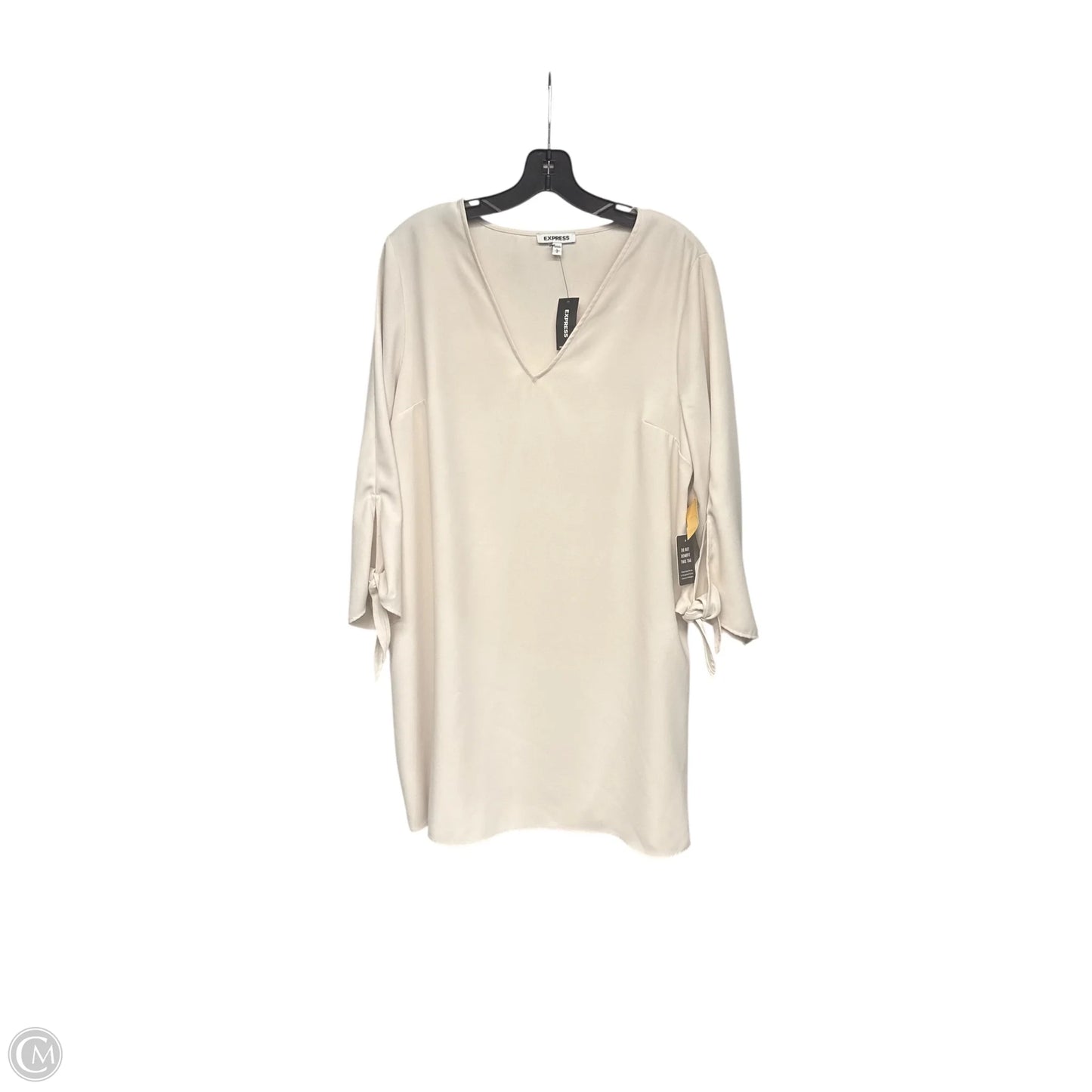Dress Party Midi By Express In Beige, Size: L