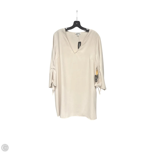 Dress Party Midi By Express In Beige, Size: L