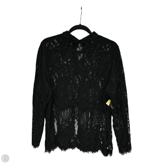 Blouse Long Sleeve By Shein In Black, Size: 2x