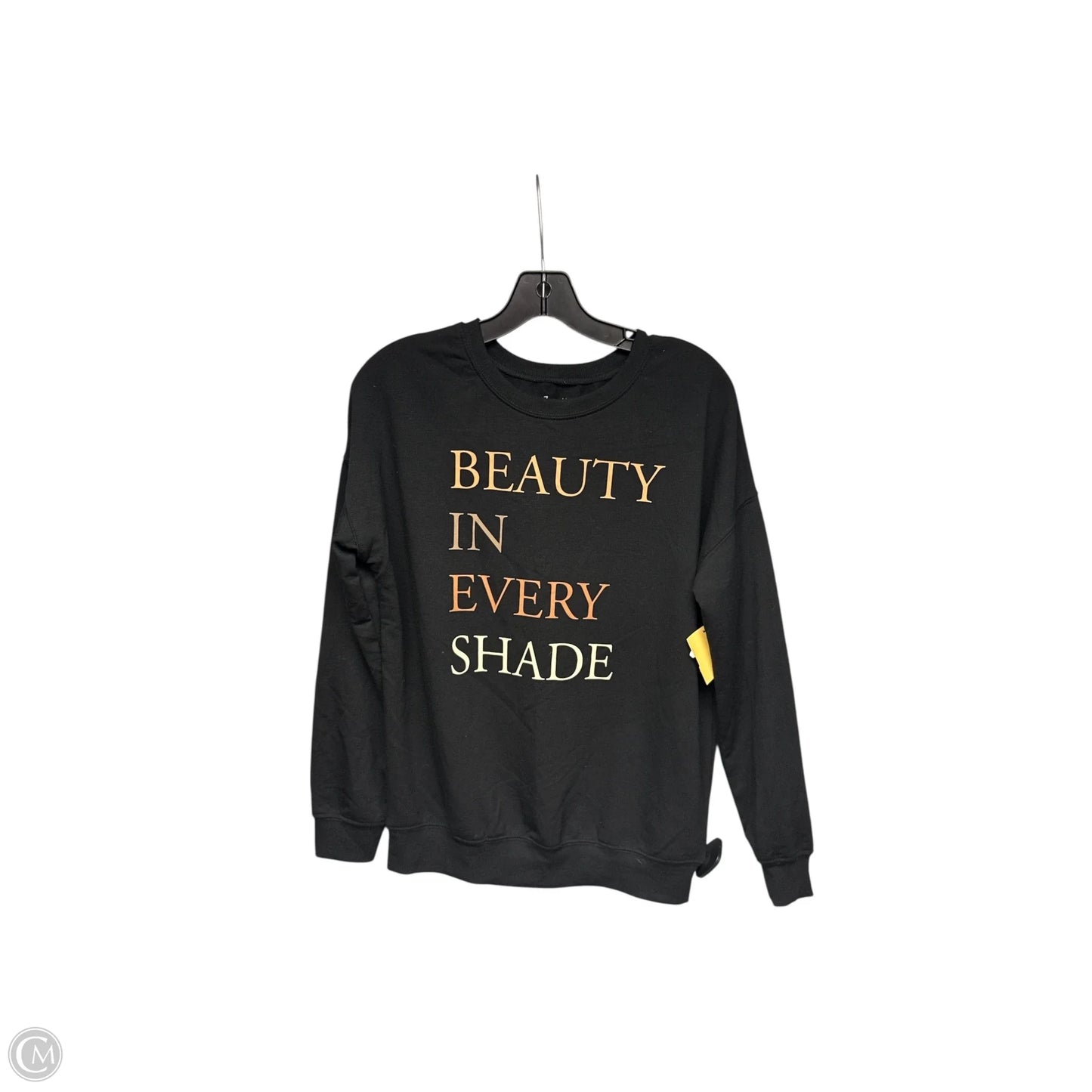 Top Long Sleeve By Zoe And Liv In Black & Gold, Size: Xs
