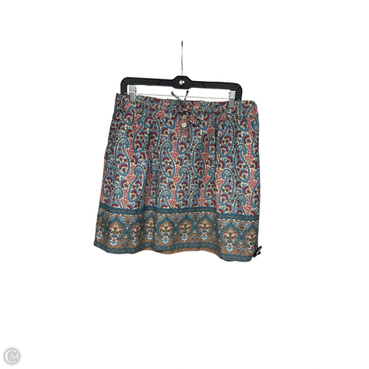 Skirt Midi By Converse In Blue & Red, Size: Xl