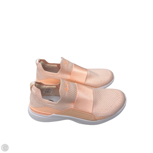 Shoes Designer By Apl In Peach, Size: 8