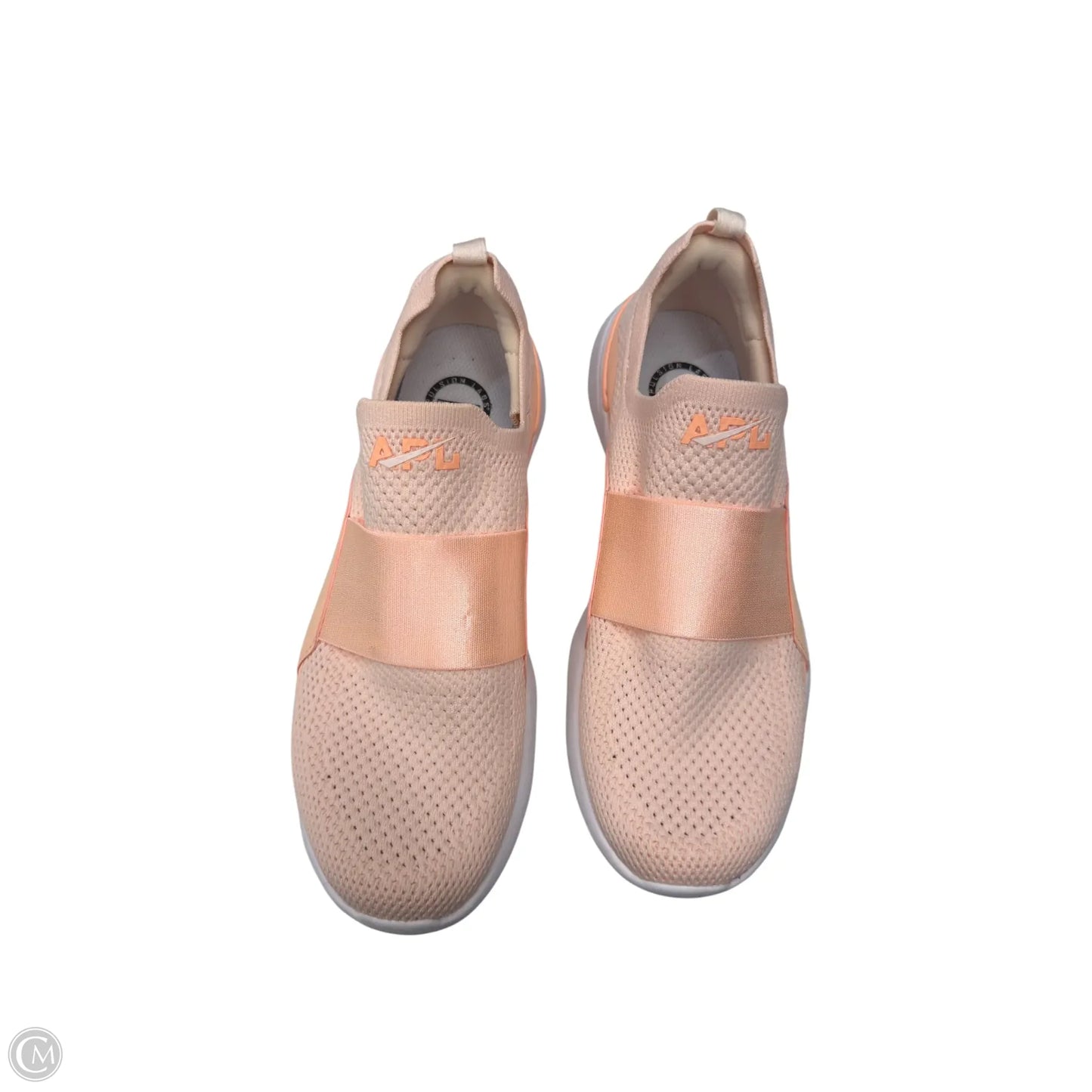 Shoes Designer By Apl In Peach, Size: 8