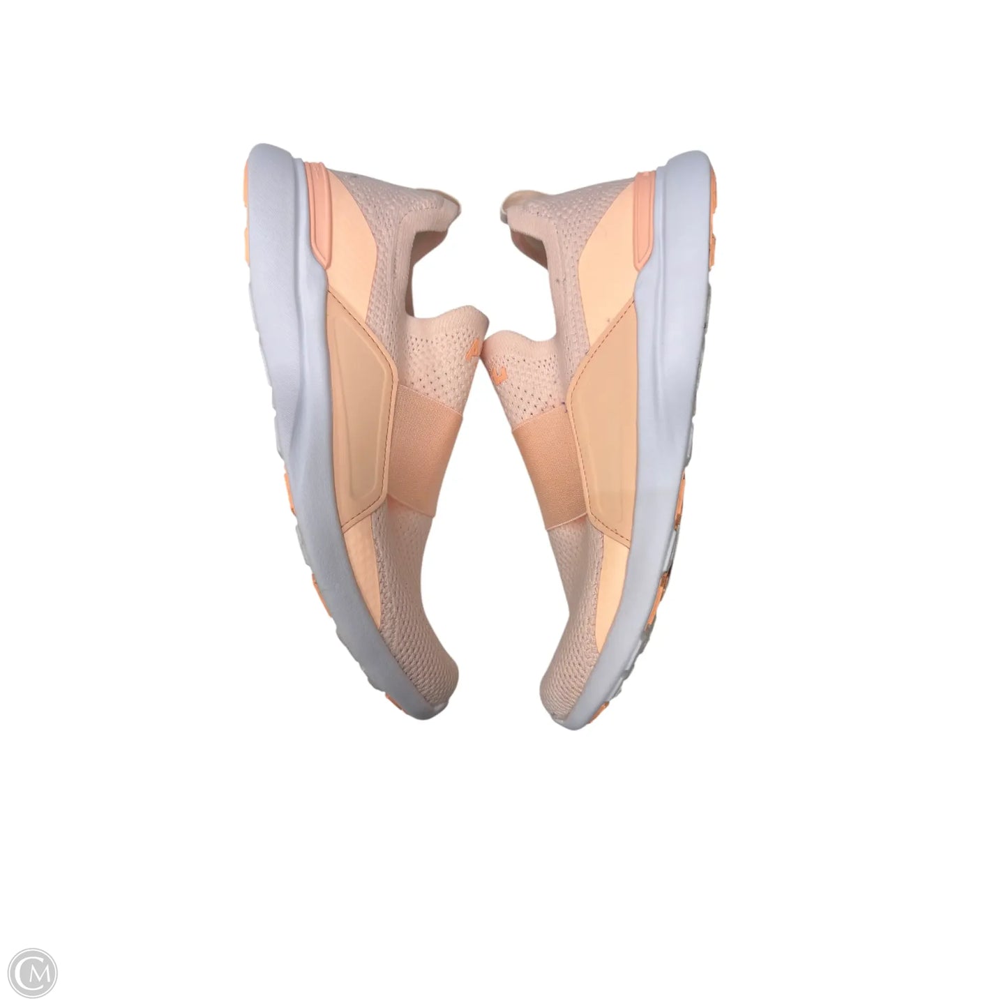 Shoes Designer By Apl In Peach, Size: 8