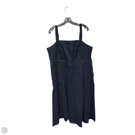 Dress Casual Midi By Torrid In Blue Denim, Size: 18