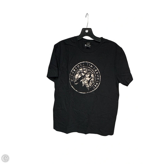 Athletic Top Long Sleeve Collar By Fanatics In Black, Size: M