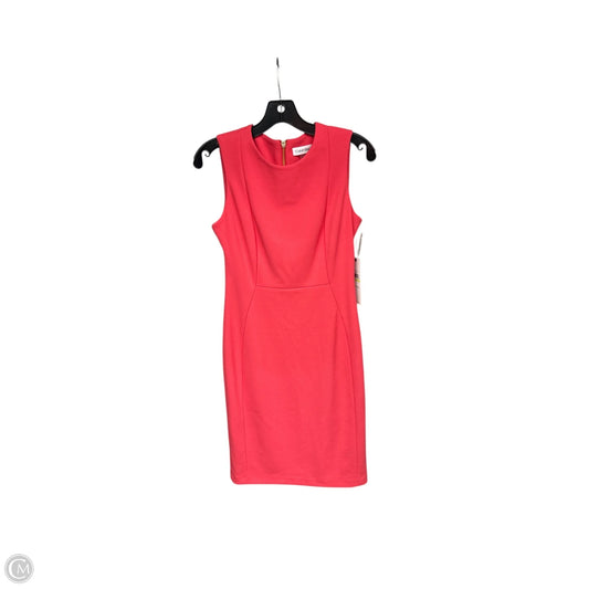 Dress Work By Calvin Klein In Coral, Size: 4
