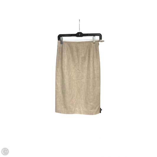 Skirt Midi By Ann Taylor In Beige, Size: 4