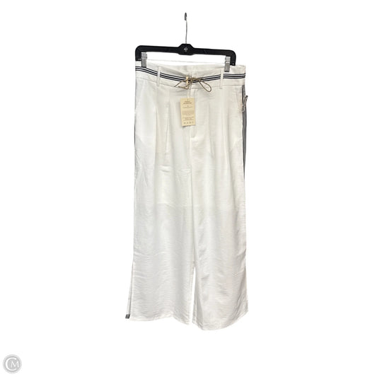 Pants Wide Leg By Clothes Mentor In Blue & White, Size: L