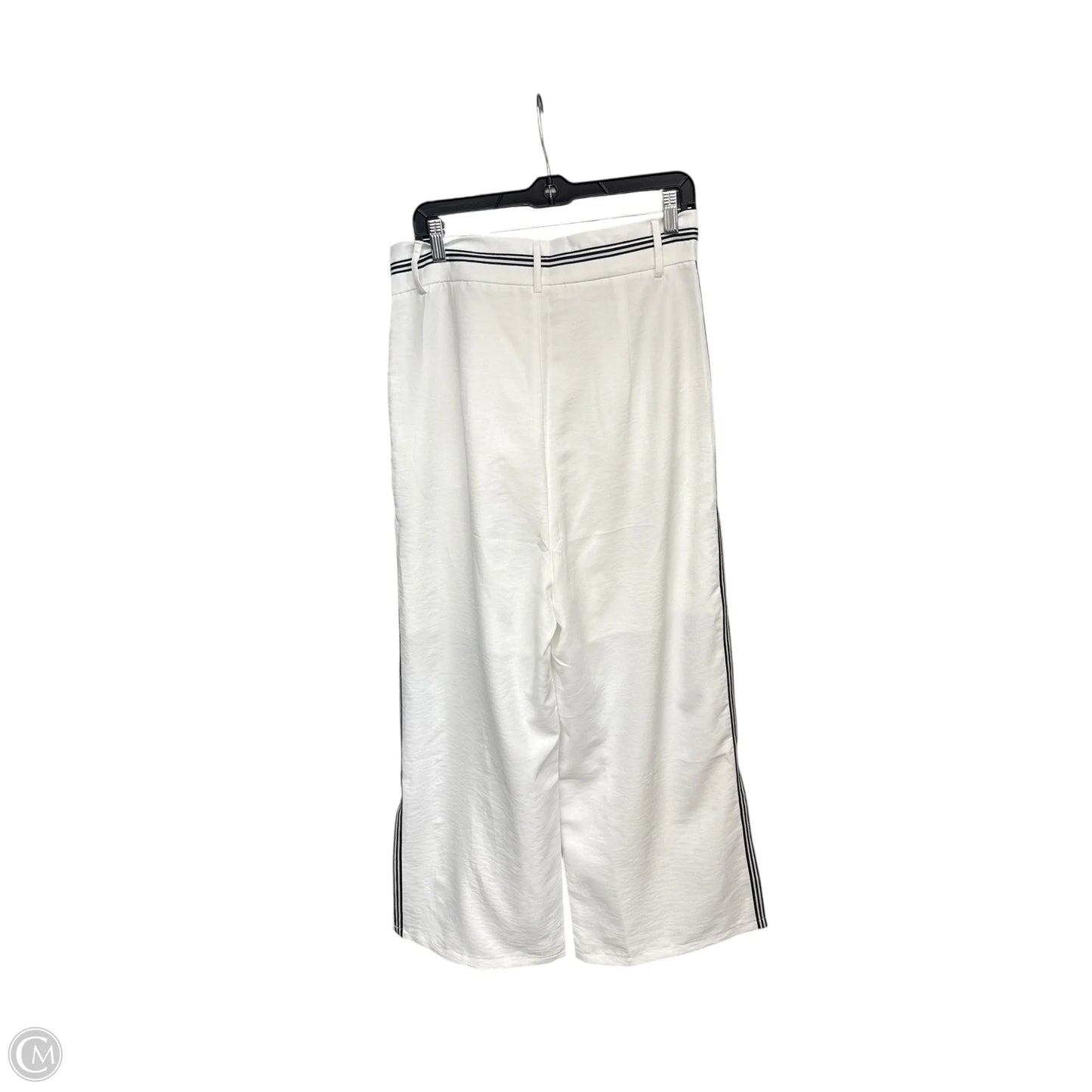 Pants Wide Leg By Clothes Mentor In Blue & White, Size: L