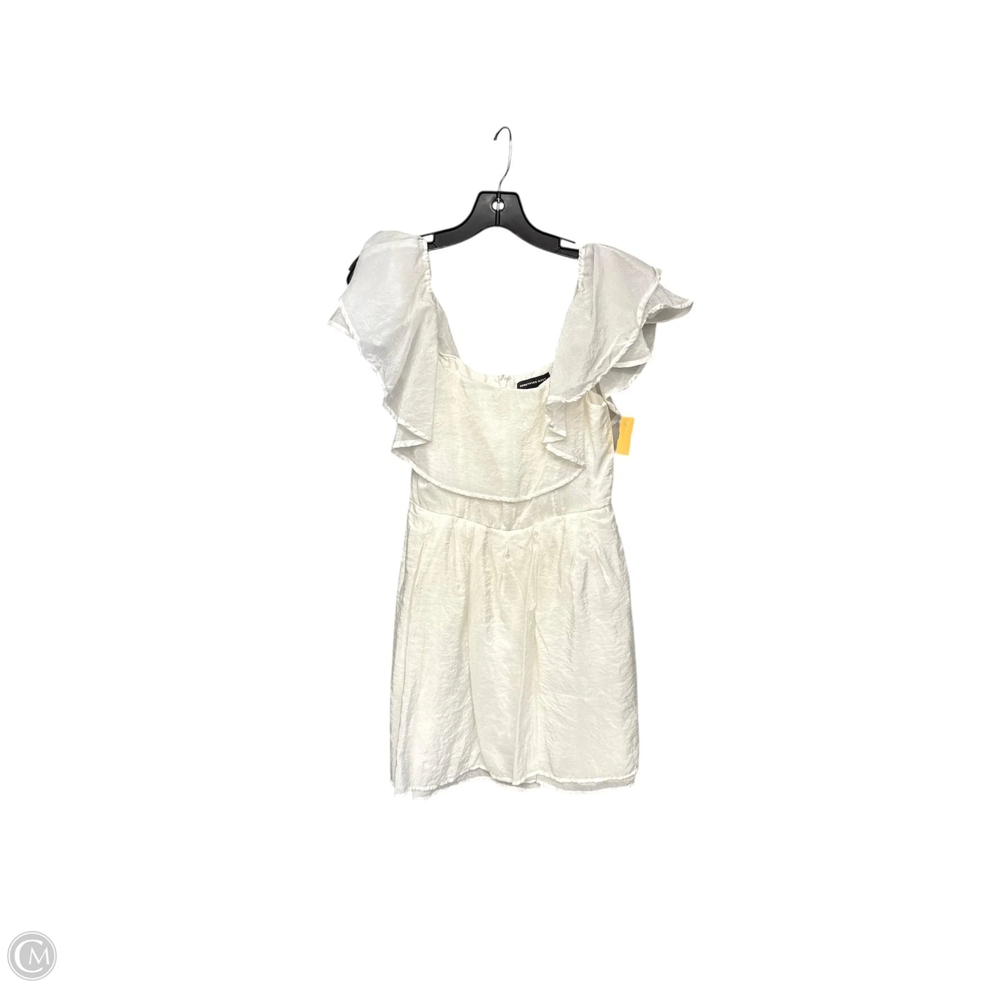 Dress Party Midi By Something Navy In White, Size: S