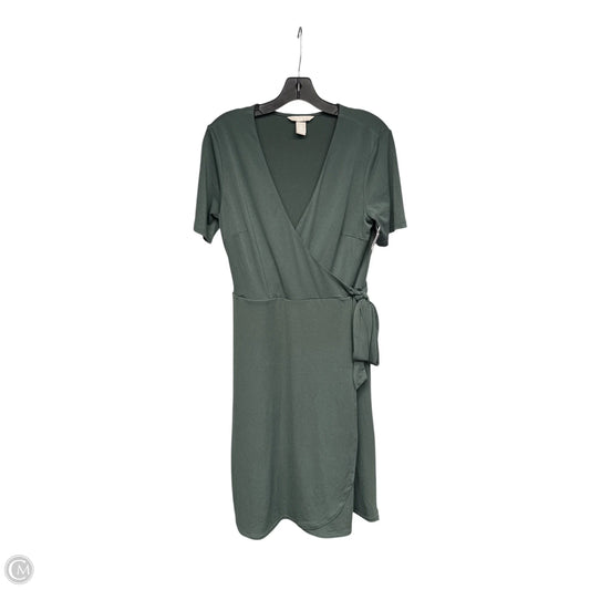 Dress Casual Midi By H&m In Green, Size: M