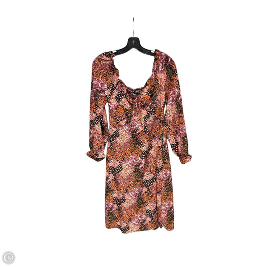 Dress Casual Midi By Lily Rose In Orange & Pink, Size: M