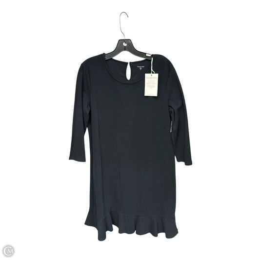 Dress Casual Midi By Garnet Hill In Black, Size: M