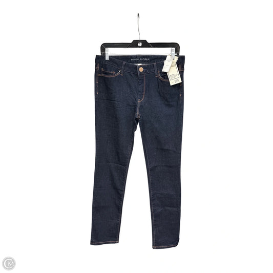 Jeans Skinny By Banana Republic In Blue Denim, Size: 8