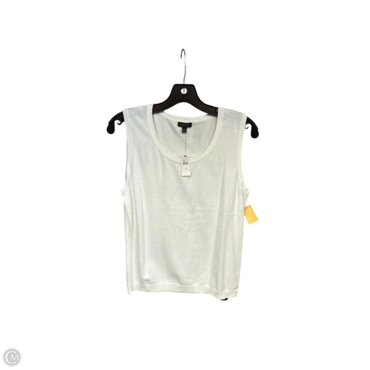 Top Sleeveless Basic By Talbots In White, Size: M