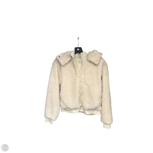 Jacket Faux Fur & Sherpa By Beyond Yoga In Cream, Size: S