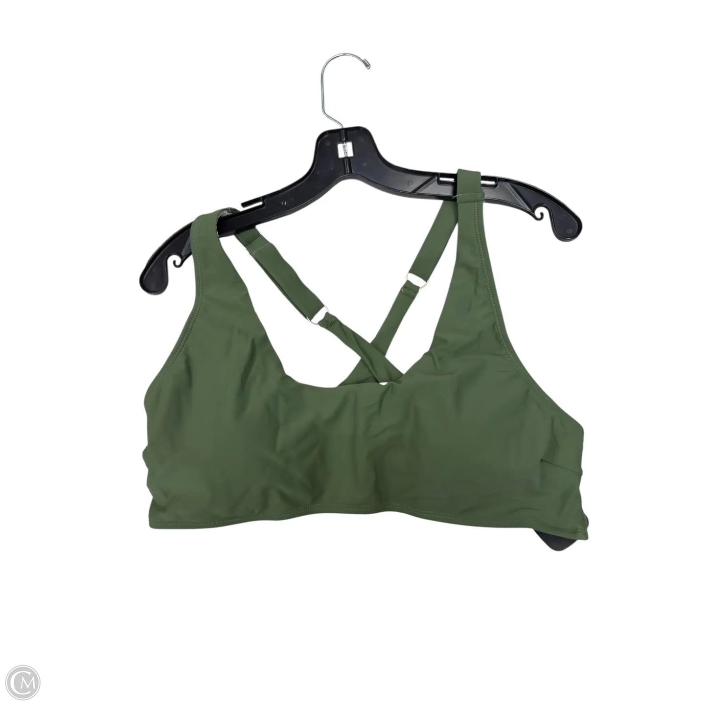 Swimsuit 2pc By Clothes Mentor In Black & Green, Size: 2x