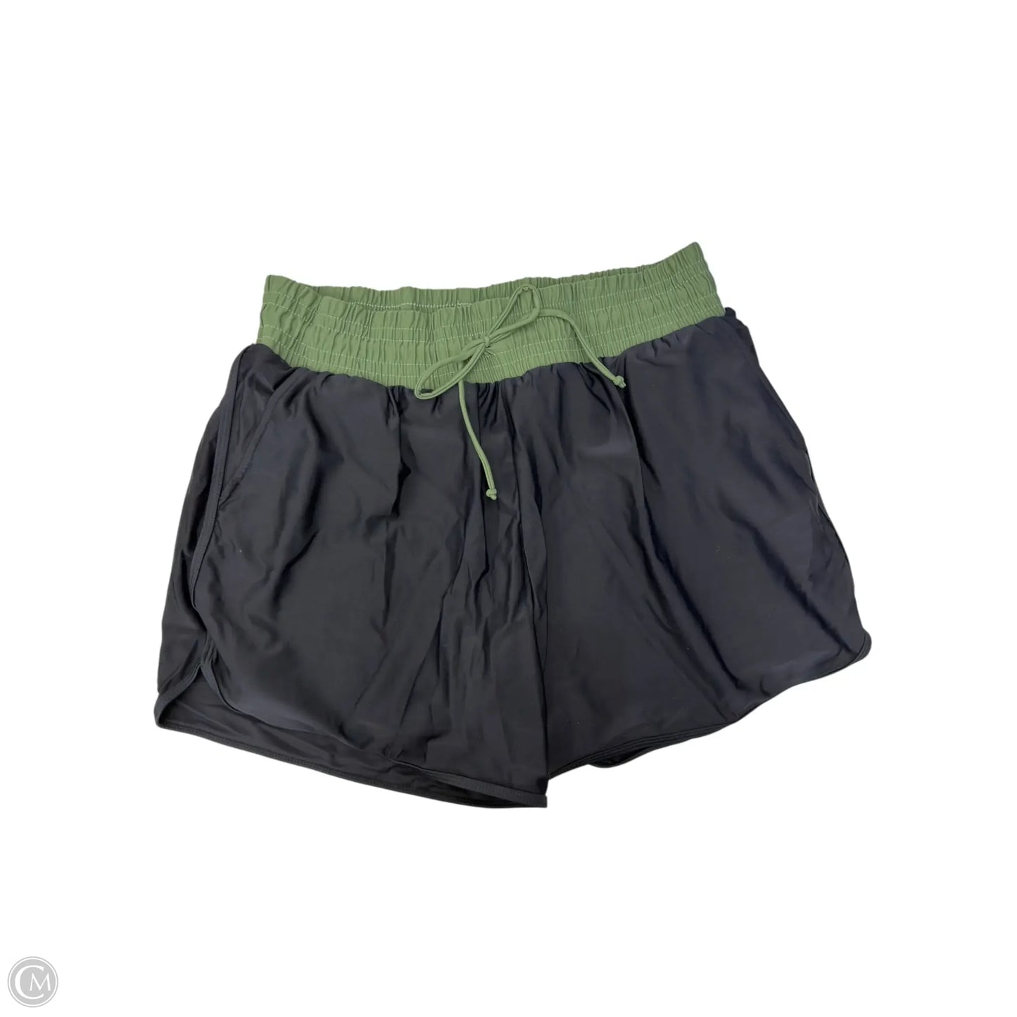 Swimsuit 2pc By Clothes Mentor In Black & Green, Size: 2x