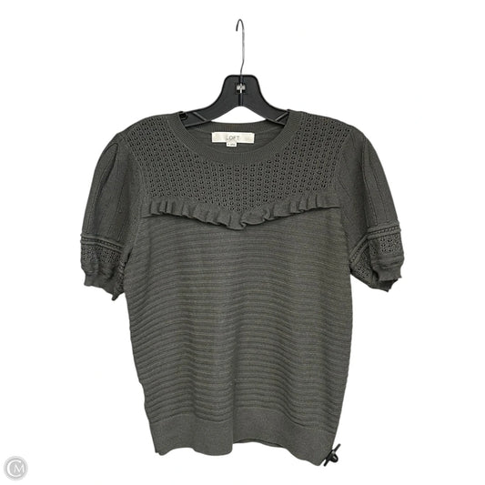 Top Short Sleeve By Loft In Green, Size: M