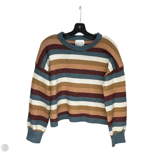 Sweater By Pink Rose In Striped Pattern, Size: M