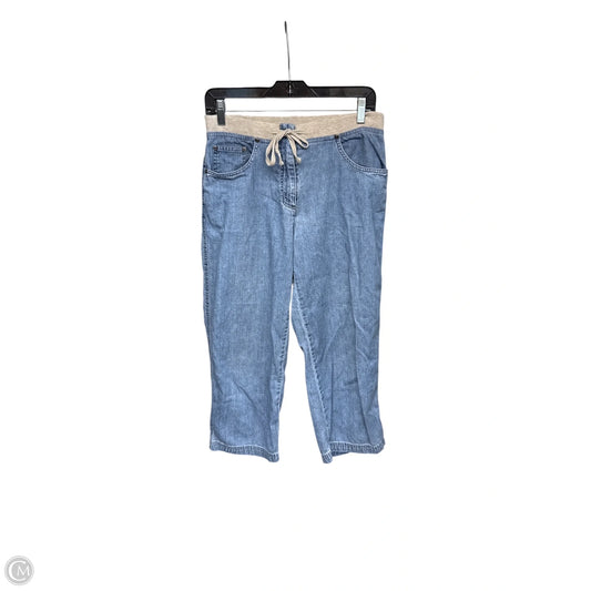 Pants Wide Leg By J. Jill In Blue & Cream, Size: 6p