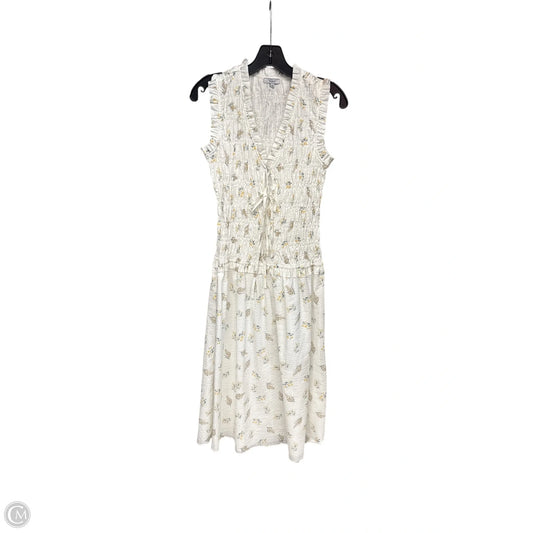 Dress Casual Maxi By Rails In White & Yellow, Size: Xs
