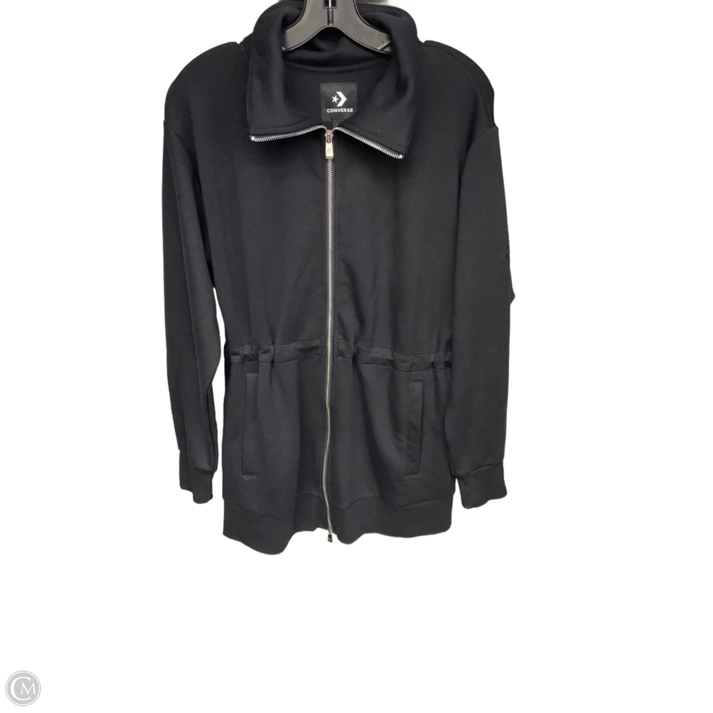 Athletic Jacket By Converse In Black, Size: S