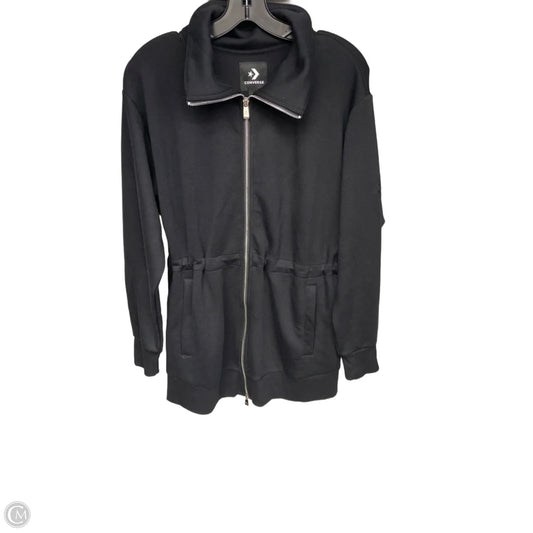 Athletic Jacket By Converse In Black, Size: S