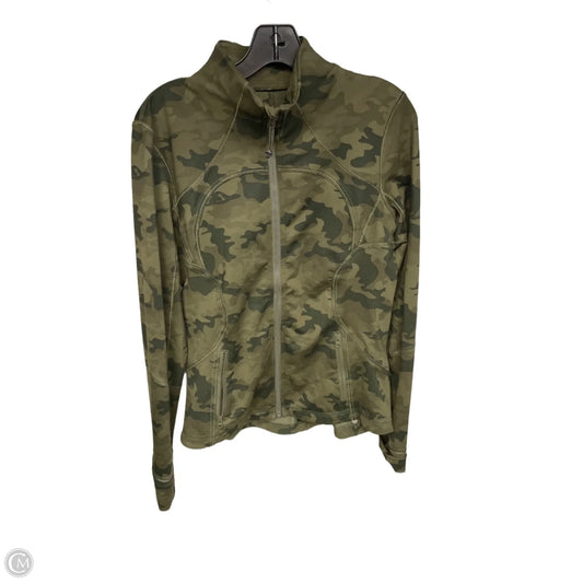 Athletic Jacket By Lululemon In Camouflage Print, Size: S