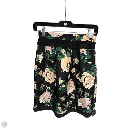 Skirt Midi By Club Monaco In Black & Pink, Size: 0