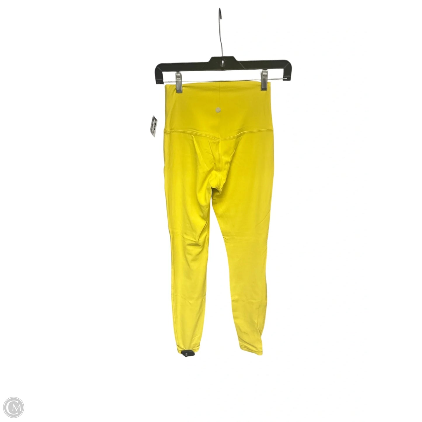 Athletic Leggings By Lululemon in Yellow, Size: 4
