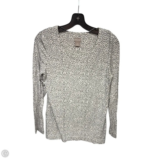 Top Long Sleeve By Chicos In Polkadot Pattern, Size: S