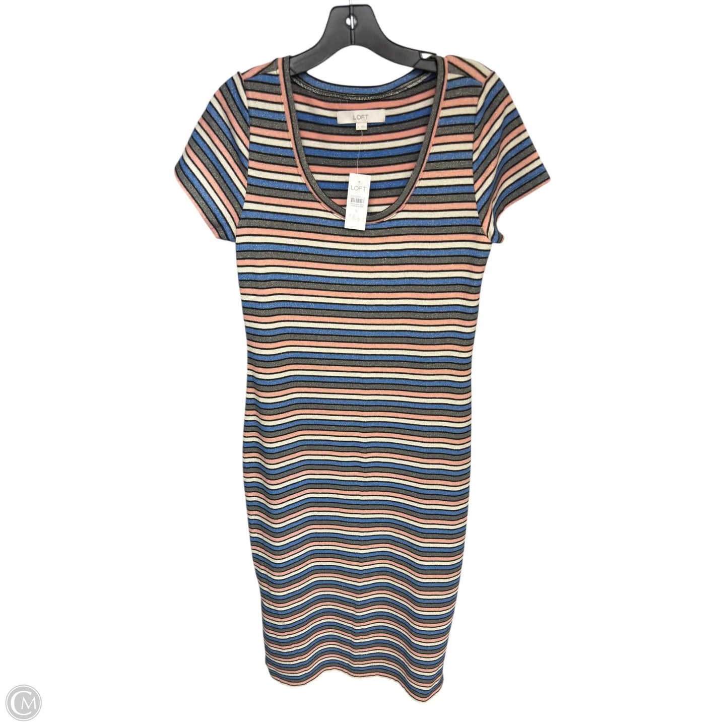 Dress Casual Maxi By Loft In Striped Pattern, Size: S