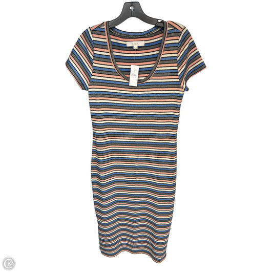 Dress Casual Maxi By Loft In Striped Pattern, Size: S