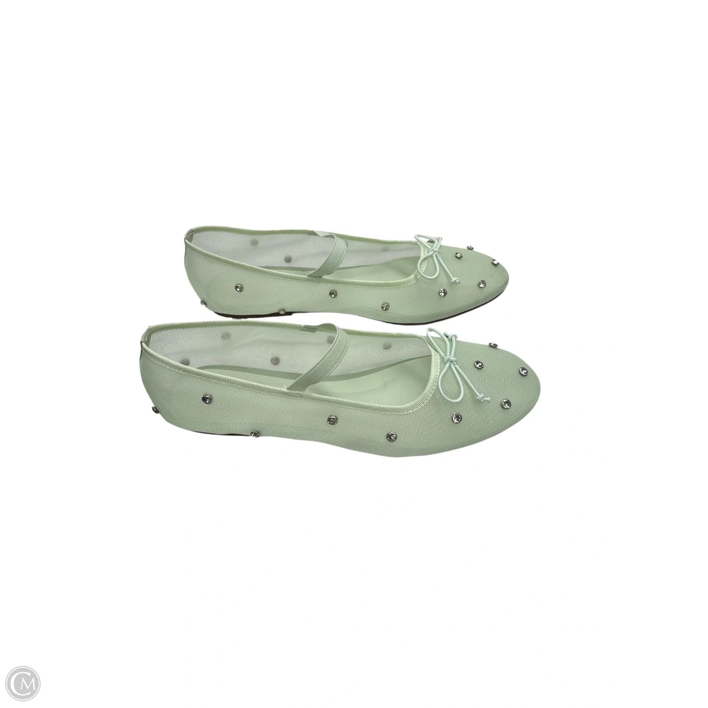 Shoes Flats By Clothes Mentor In Green, Size: 9