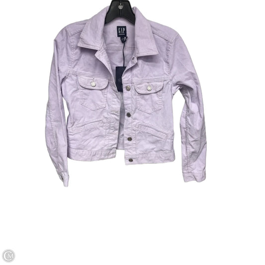 Jacket Denim By Gap In Purple, Size: Xs