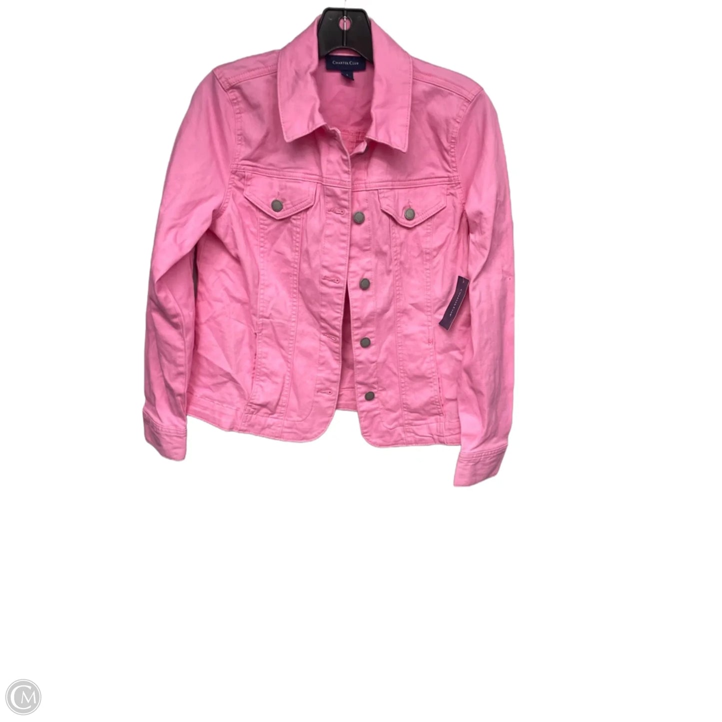 Jacket Denim By Charter Club In Pink, Size: S