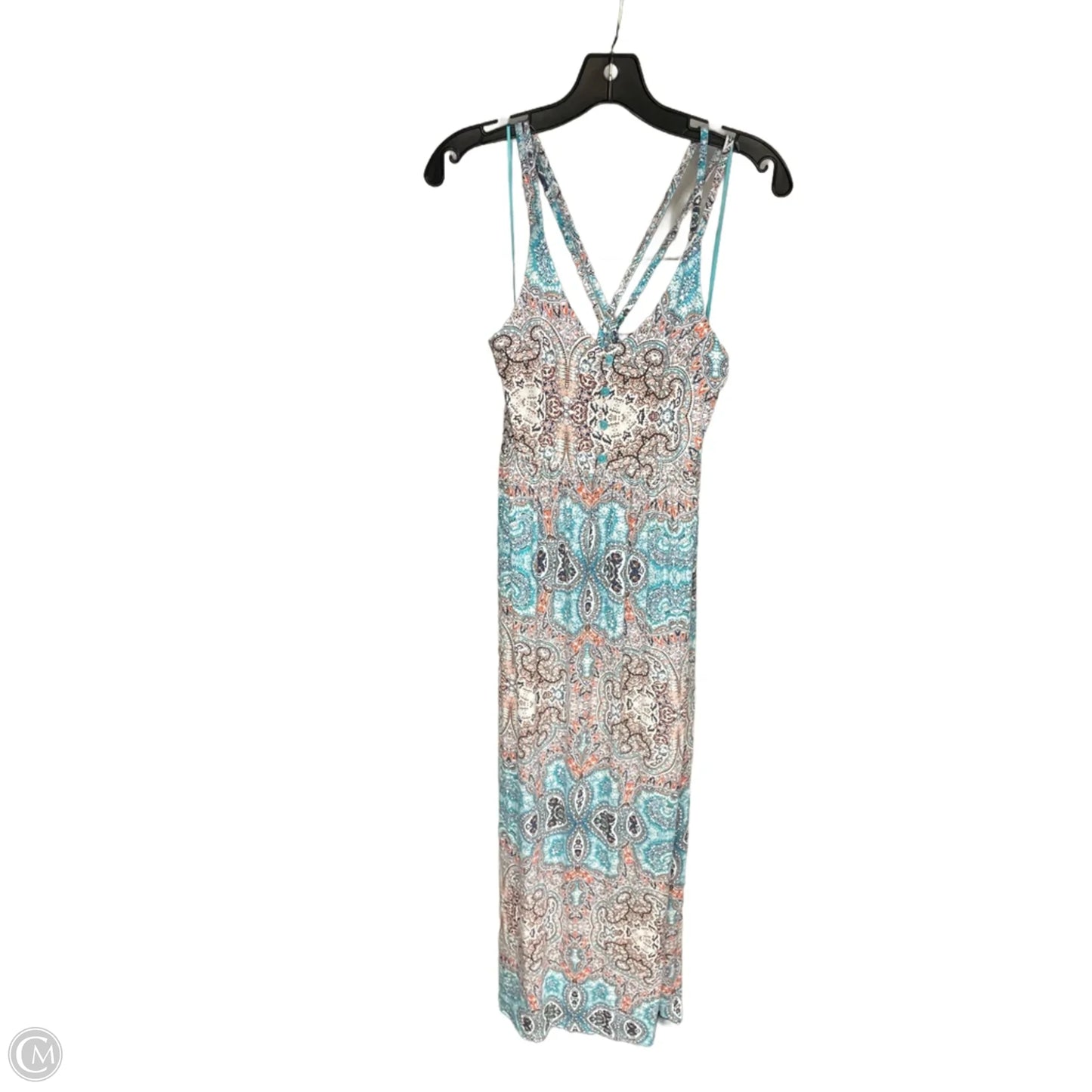 Dress Casual Maxi By Artisan Ny In Blue & Orange, Size: M