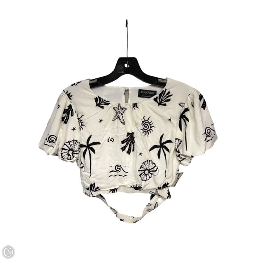 Top Short Sleeve By Minkpink In Black & White