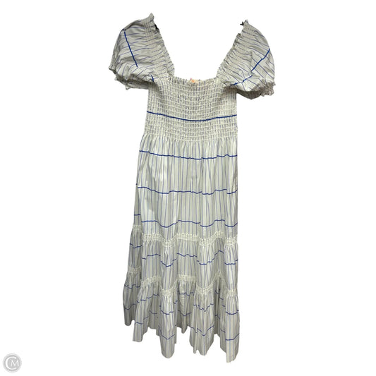 Dress Designer By Tory Burch In Blue & White, Size: S