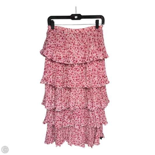 Skirt Maxi By Amur In Pink, Size: 4
