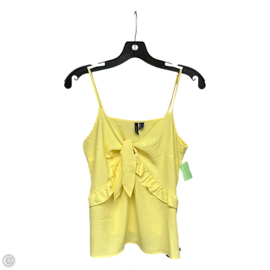 Top Sleeveless By Vero Moda In Yellow, Size: M