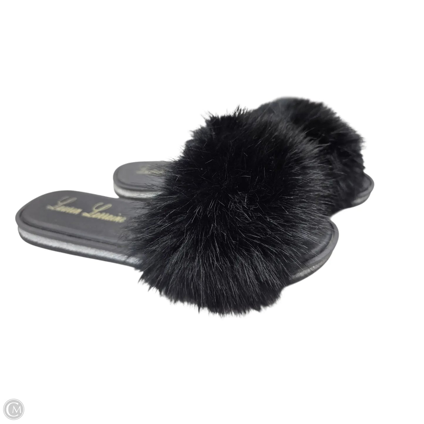 Slippers By Clothes Mentor In Black, Size: 8