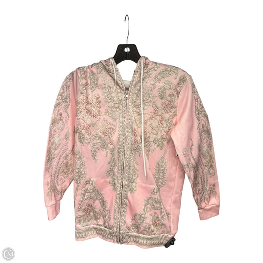Sweatshirt Hoodie By Clothes Mentor In Pink, Size: S