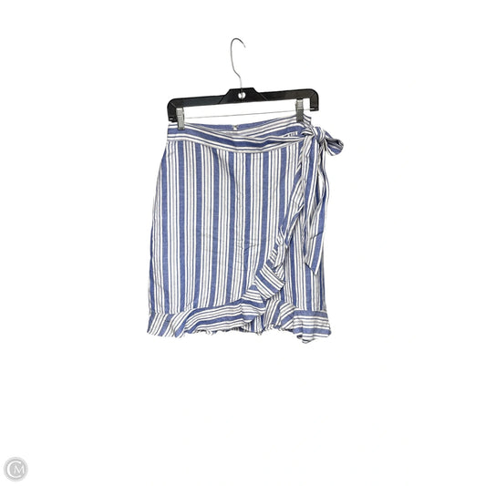 Skirt Midi By Loft In Striped Pattern, Size: 2