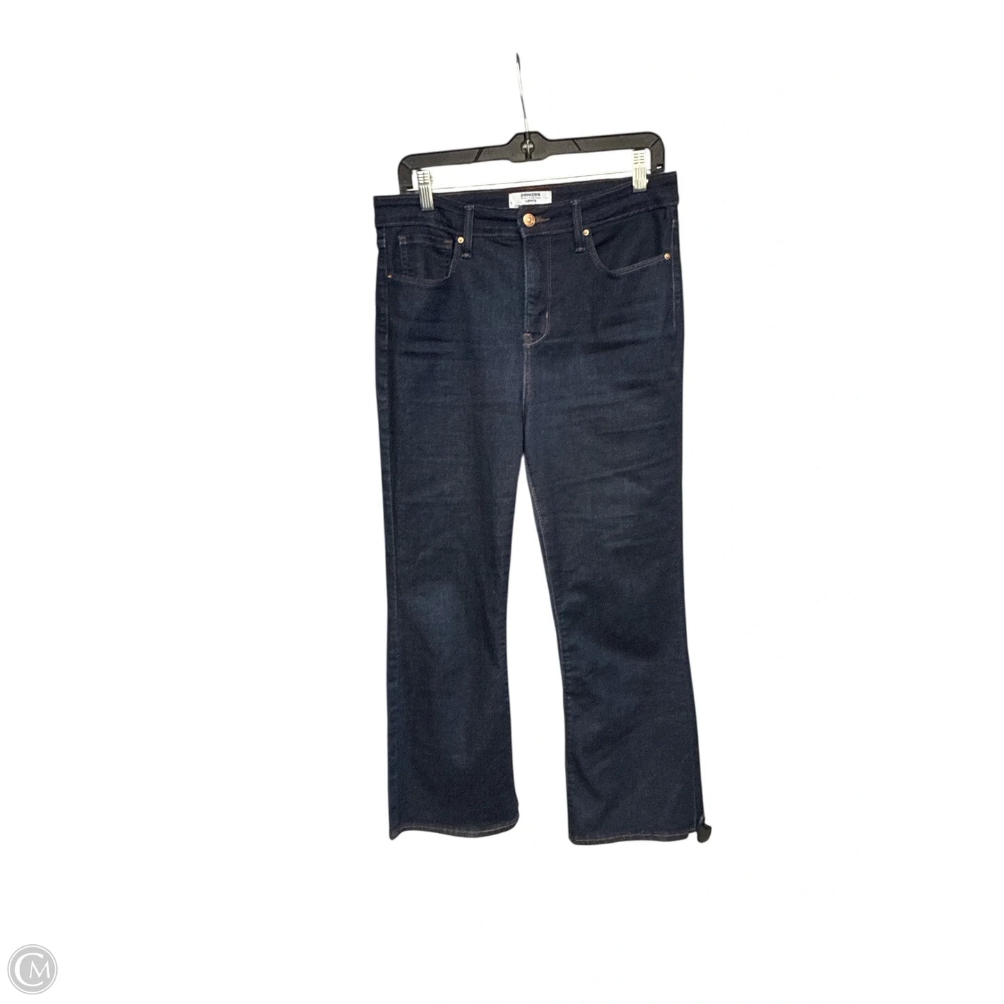 Jeans Flared By Levis In Blue Denim, Size: 10