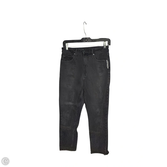 Jeans Straight By Gap In Black Denim, Size: 6