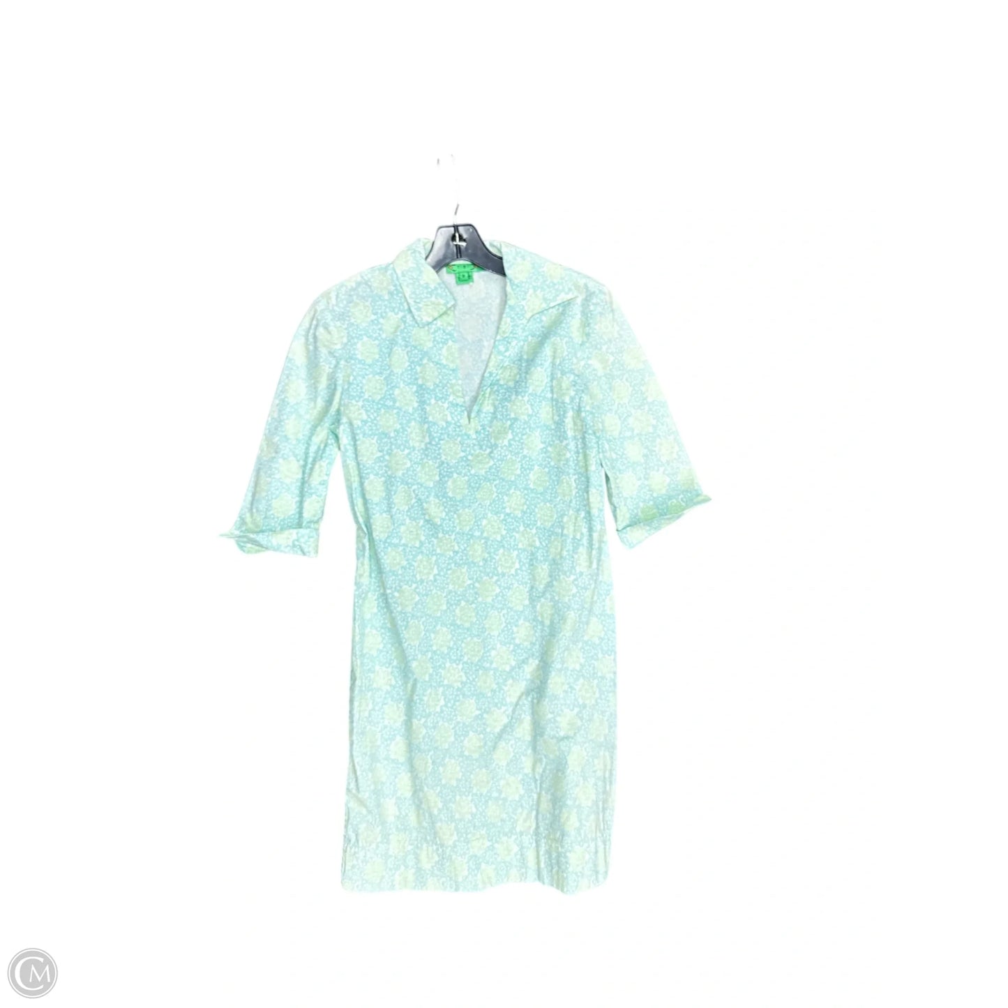 Dress Casual Midi By Tibi In Blue & Green, Size: 8